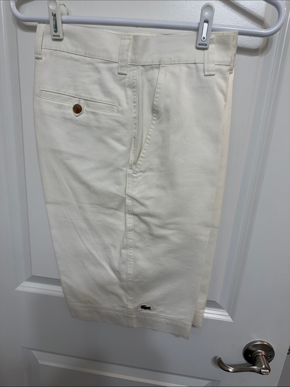 Lacoste Men's Off-White Chino Shorts